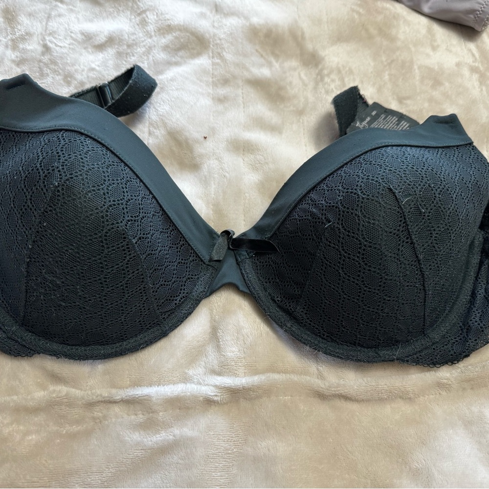 Elegant Lace Underwire Bra nursing bra- Dark Green